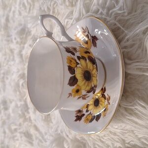 Bluebird bone china cup and saucer